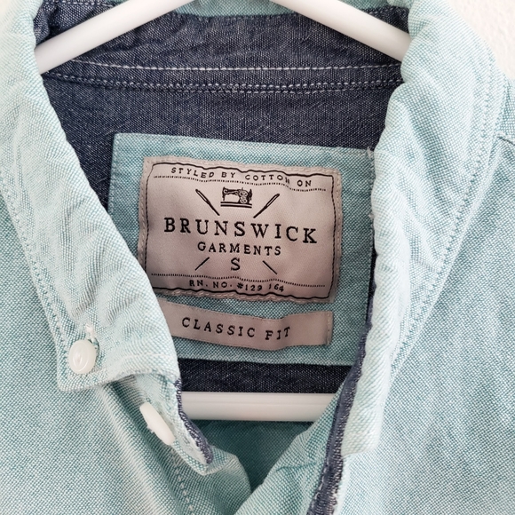 Blue Long-sleeve Button-down Shirt - Picture 3 of 3